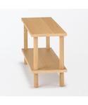 家具 手軽に組み立てられる木製シェルフ 棚2段...の詳細画像1