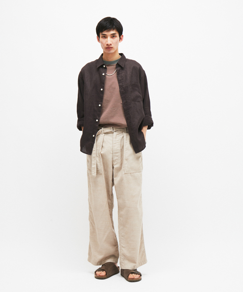 超美品　ジャーナルスタンダード　長袖リネンシャツ　リネン100%　ゆったり　羽織 JOURNAL STANDARD（ジャーナルスタンダード） シャツ リネンレギュラー