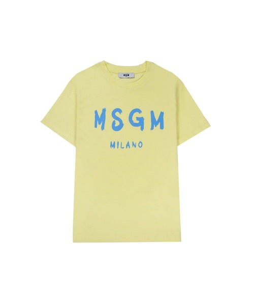 tシャツ 「NEW」MSGM KIDS ブラッシュロゴTシャツ キッズ 子供服 男の子 女の子の画像