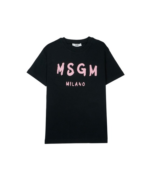 tシャツ 「NEW」MSGM KIDS ブラッシュロゴTシャツ キッズ 子供服 男の子 女の子の画像