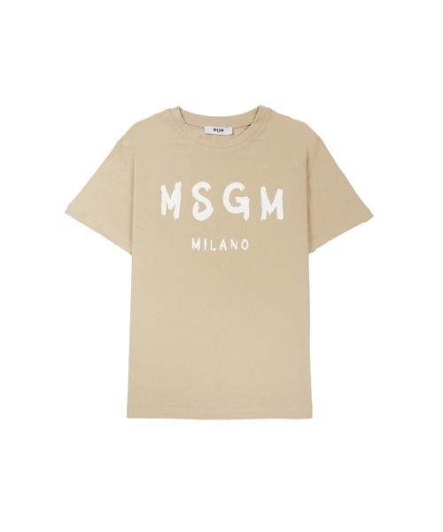tシャツ 「NEW」MSGM KIDS ブラッシュロゴTシャツ キッズ 子供服 男の子 女の子の画像