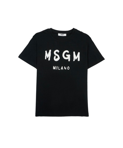 tシャツ 「NEW」MSGM KIDS ブラッシュロゴTシャツ キッズ 子供服 男の子 女の子の画像