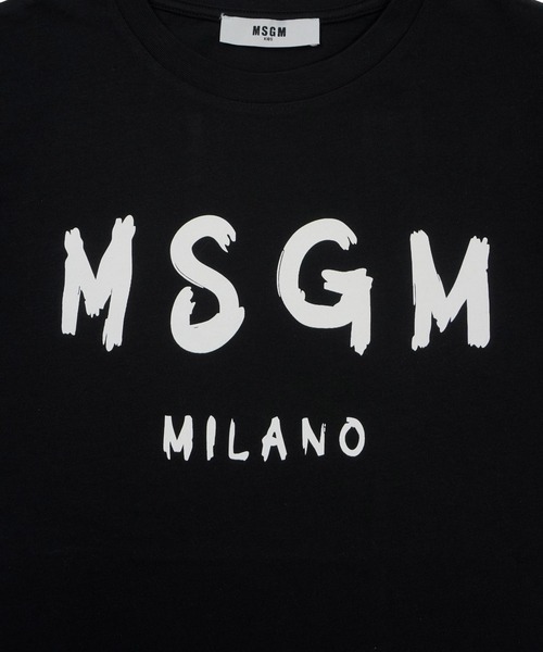 tシャツ 「NEW」MSGM KIDS ブラッシュロゴTシャツ キッズ 子供服 男の子 女の子の画像