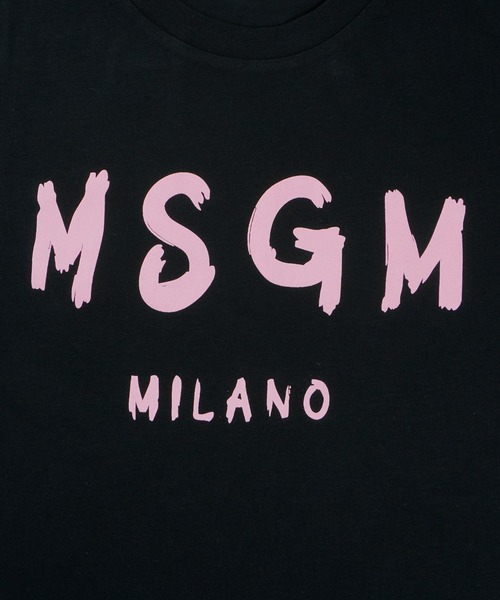 tシャツ 「NEW」MSGM KIDS ブラッシュロゴTシャツ キッズ 子供服 男の子 女の子の画像