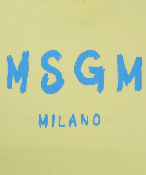 tシャツ 「NEW」MSGM KIDS ブラッシュロゴTシャツ キッズ 子供服 男の子 女の子の画像