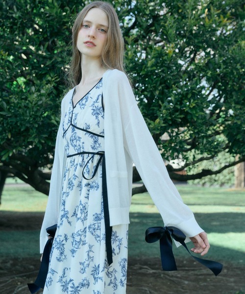 eimyistoire カーディガン Heart neck ウールカシミヤカーディガン