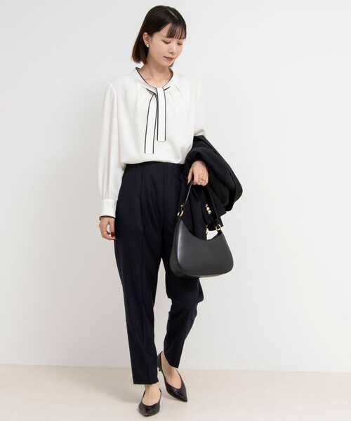 「NOLLEY'S Sophi」 長袖ブラウス 36 オフホワイト レディース_画像2