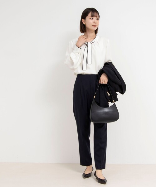 「NOLLEY'S Sophi」 長袖ブラウス 36 オフホワイト レディース_画像3