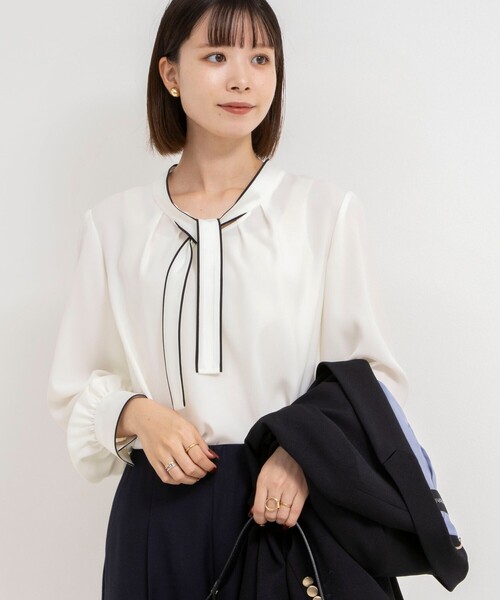 「NOLLEY'S Sophi」 長袖ブラウス 36 オフホワイト レディース_画像6
