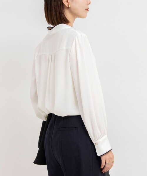 「NOLLEY'S Sophi」 長袖ブラウス 36 オフホワイト レディース_画像7