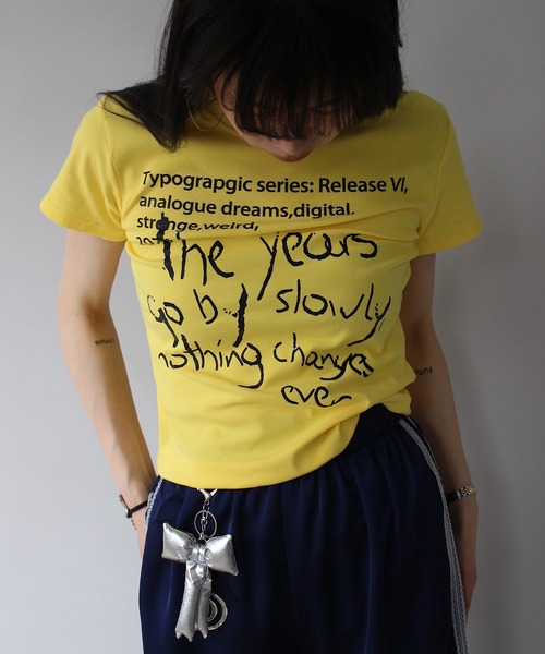 「SANSeLF」 半袖Tシャツ FREE イエロー レディース_画像6