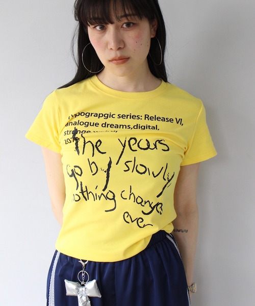 「SANSeLF」 半袖Tシャツ FREE イエロー レディース_画像7