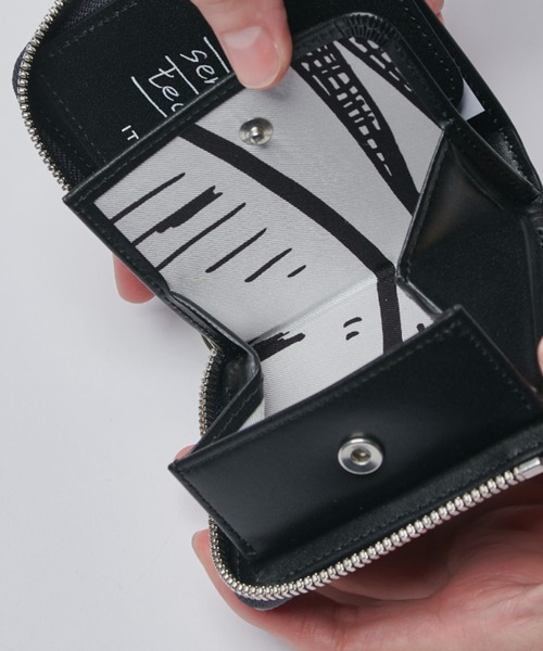 二つ折り財布 財布 「ITTI」cristy very compact wlt.5 diplo メンズの画像