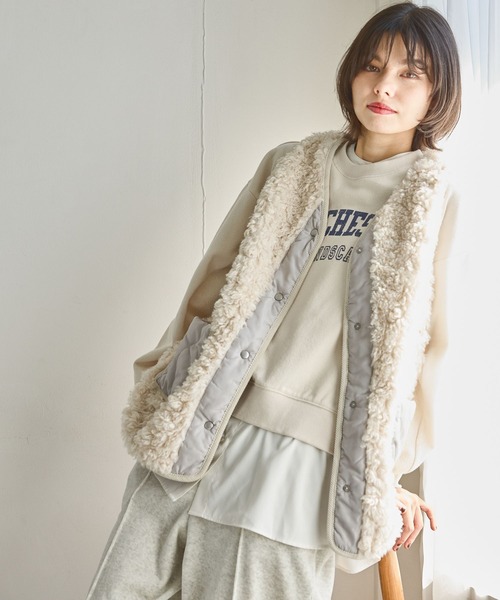 「niko and...」 スウェットカットソー MEDIUM アイボリー レディース_画像3