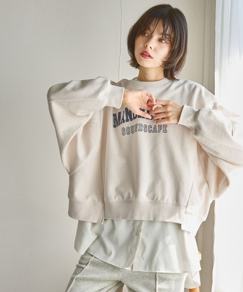 「niko and...」 スウェットカットソー MEDIUM アイボリー レディース_画像4