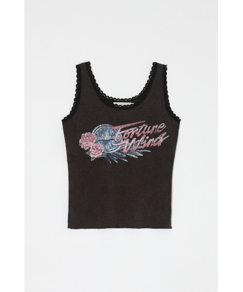 MOUSSY（マウジー） タンクトップ ノースリーブ LACE TRIM タンク