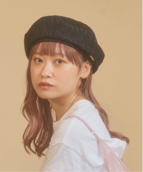 「kaorinomori」 ベレー帽 M/57.5cm ホワイト レディース_画像3