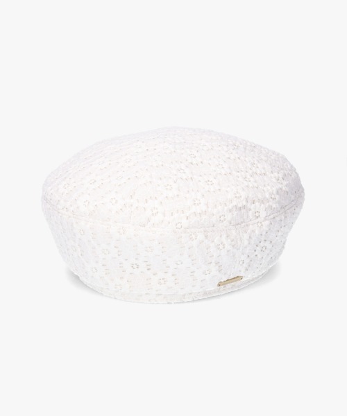 「kaorinomori」 ベレー帽 M/57.5cm ホワイト レディース_画像7
