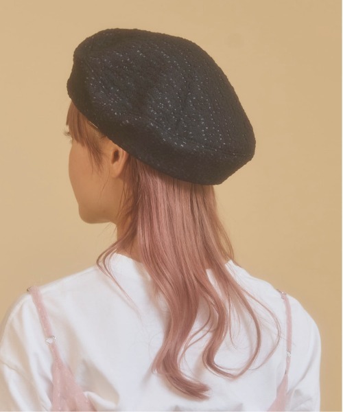 「kaorinomori」 ベレー帽 M/57.5cm ホワイト レディース_画像9