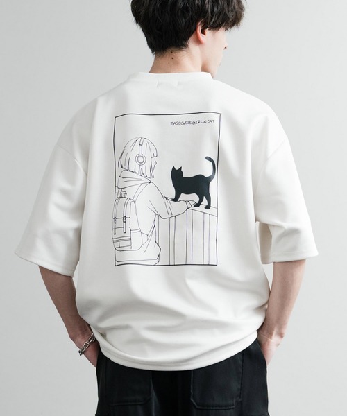 「Rocky Monroe」 「contribe」半袖Tシャツ M ホワイト メンズ_画像3