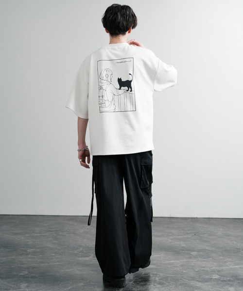 「Rocky Monroe」 「contribe」半袖Tシャツ M ホワイト メンズ_画像4