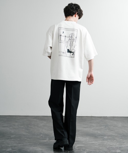 「Rocky Monroe」 「contribe」半袖Tシャツ M ホワイト メンズ_画像7