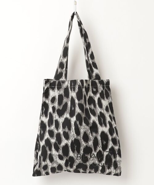 BEAUTY＆YOUTH UNITED ARROWS レオパードトートバッグ - ブラック