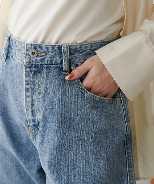 「DISCOAT」 デニムパンツ MEDIUM ブラック レディース_画像2