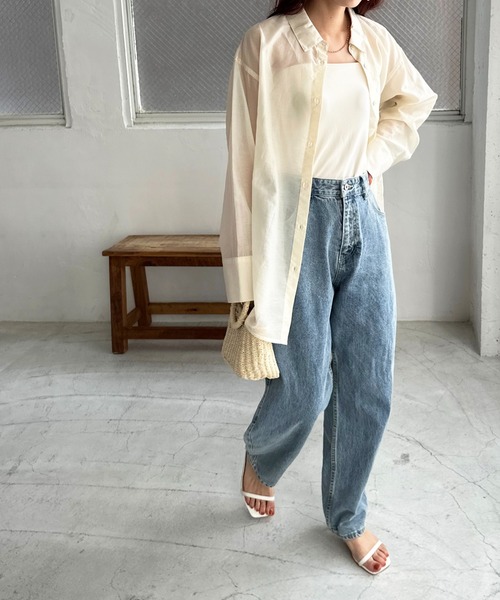 「DISCOAT」 デニムパンツ MEDIUM ブラック レディース_画像4