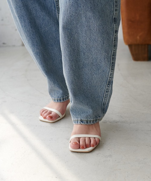 「DISCOAT」 デニムパンツ MEDIUM ブラック レディース_画像6