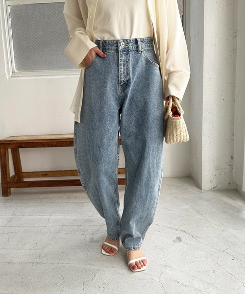 「DISCOAT」 デニムパンツ MEDIUM ブラック レディース_画像7