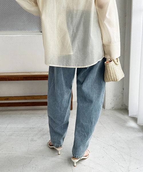 「DISCOAT」 デニムパンツ MEDIUM ブラック レディース_画像8