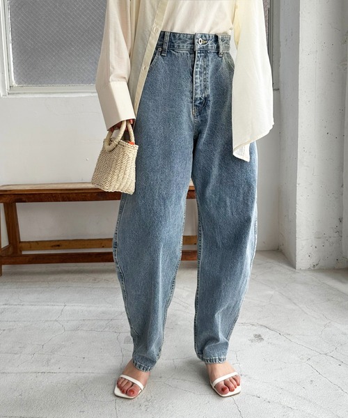 「DISCOAT」 デニムパンツ MEDIUM ブラック レディース_画像9