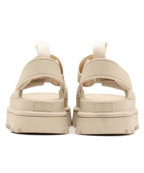 「UGG」 フラットサンダル 24.0cm アイボリー レディース