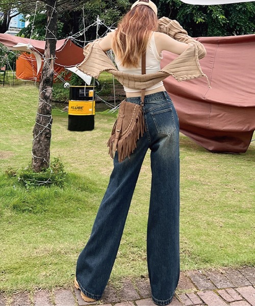 「meJane」 デニムパンツ M ブルー レディース_画像2