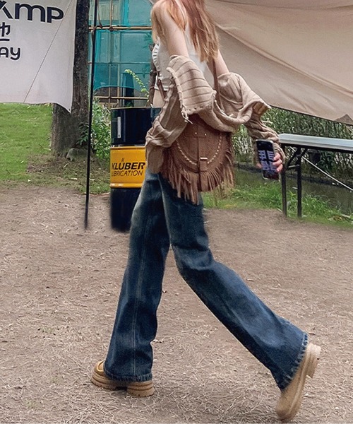 「meJane」 デニムパンツ M ブルー レディース_画像3