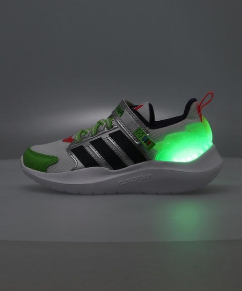adidas（アディダス） スニーカー LIGHTORAMA RNR BUZZ EL I「光る靴