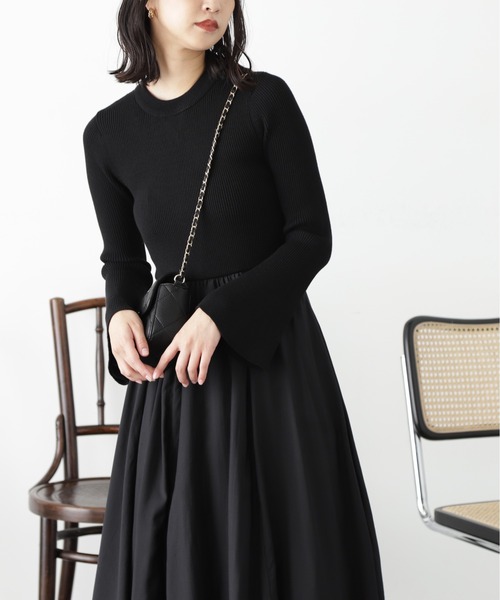 「FREE'S MART」 ドッキングワンピース MEDIUM ブラック レディース_画像2