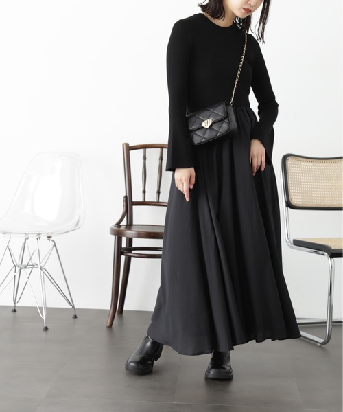 「FREE'S MART」 ドッキングワンピース MEDIUM ブラック レディース_画像5