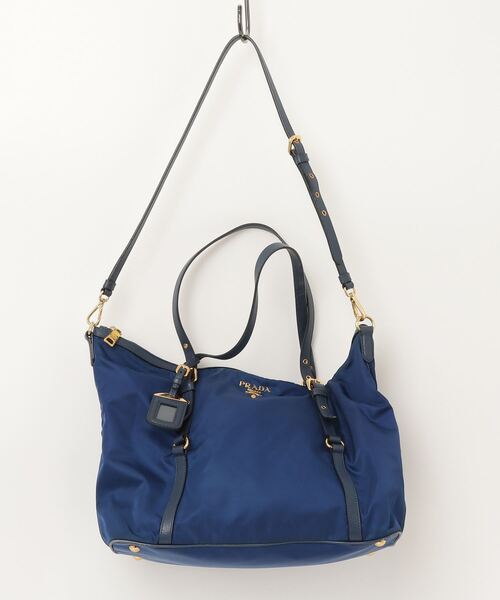 PRADA（プラダ） 2WAYバッグ - ブルー レディース : ZOZOTOWN Yahoo!店