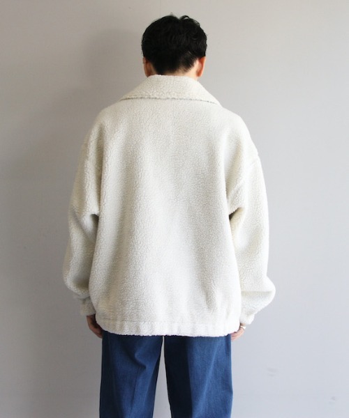 order ジャケット ブルゾン loose boa zip blouson : ZOZOTOWN Yahoo 