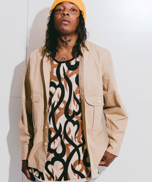 NUMBER (N)INE シャツ SAFARI SHIRT / ドライコットン アウト