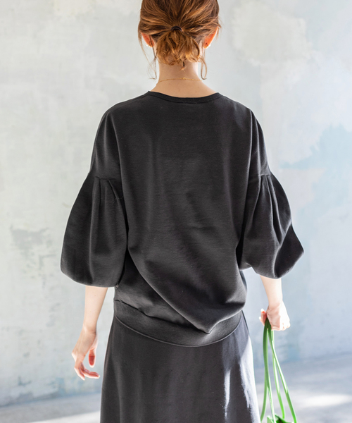 イエナ　IENA コットンストレッチスソワ　ラッフル IENA（イエナ）の「コットンストレッチ 裾ラッフルプルオーバー