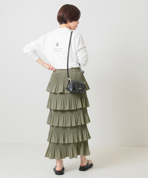 OURNAL STANDARD L'ESSAGE ティアードプリーツスカート 2022 JOURNAL STANDARD L'ESSAGE ティアードプリーツスカート等