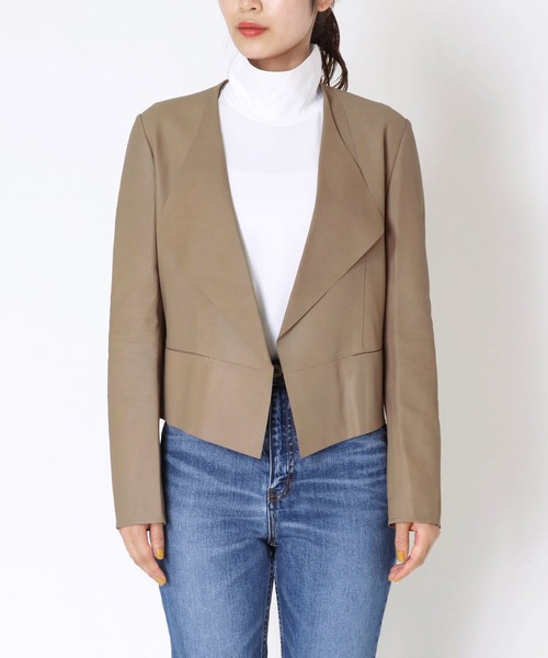 ジャケット ノーカラージャケット RAWTUS / SQUARE HEM CARDIGAN 