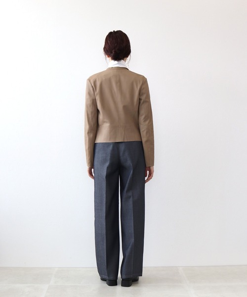 ジャケット ノーカラージャケット RAWTUS / SQUARE HEM CARDIGAN 