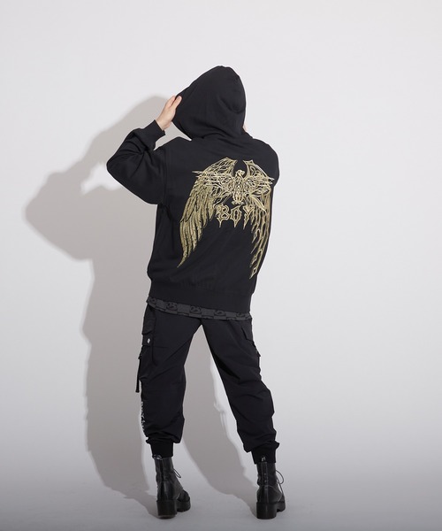 パーカー 【BOY LONDON】SHINING EAGLE ZIP PARKA BOY LONDON SHINING EAGLE ZIP