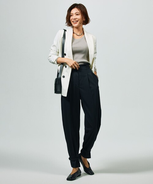 極美品*アイシービー*ICB*パンツスーツ*ノーカラー*大きいサイズ*13