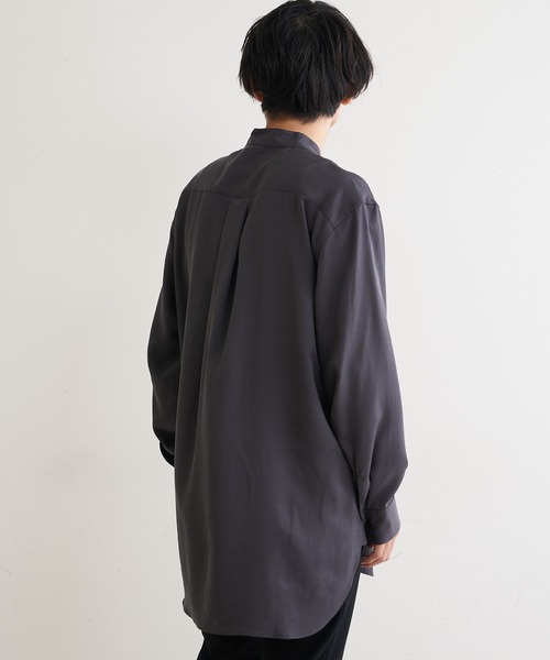 Lui's マルチサイズ シャツ スタンドカラープルオーバーシャツ メンズ