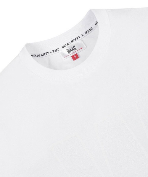 tシャツ WOMENS ハローキティコラボ ロゴプリント Tシャツ